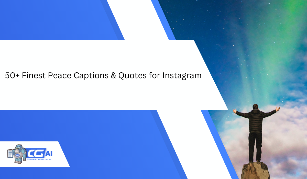 Peace Sign Captions For Instagram