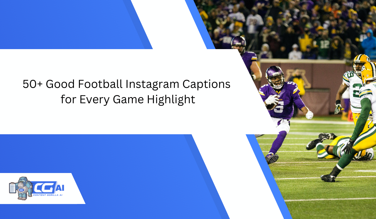 50+ Good Football Instagram Captions | Capture The Fun