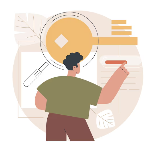 Keyword research illustration