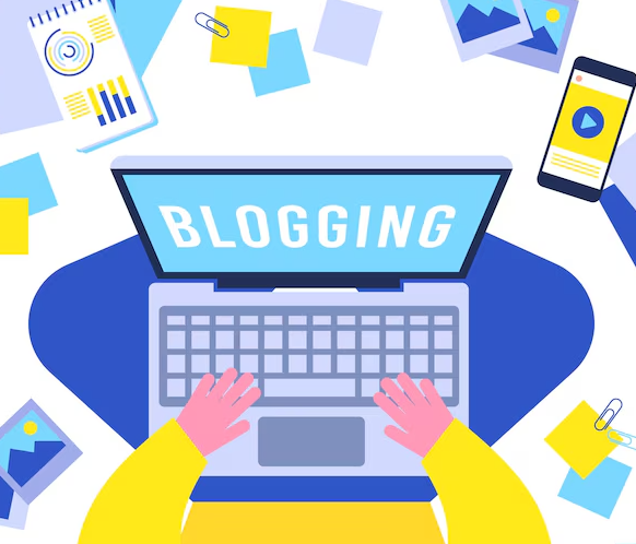 Blogging basic illustration