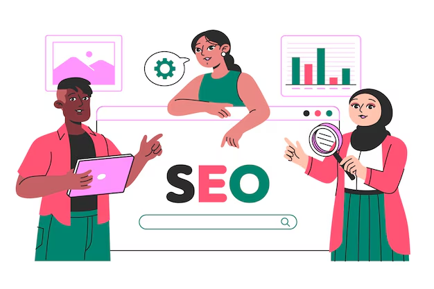 SEO analytics illustration