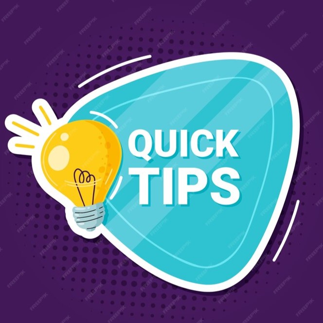 Quick business blogging tips illustration