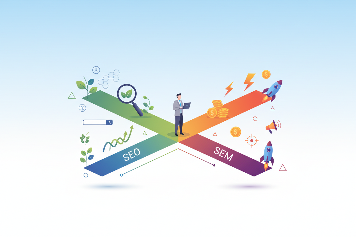 Featured image for “SEO vs. SEM: Choosing the Right Tools”