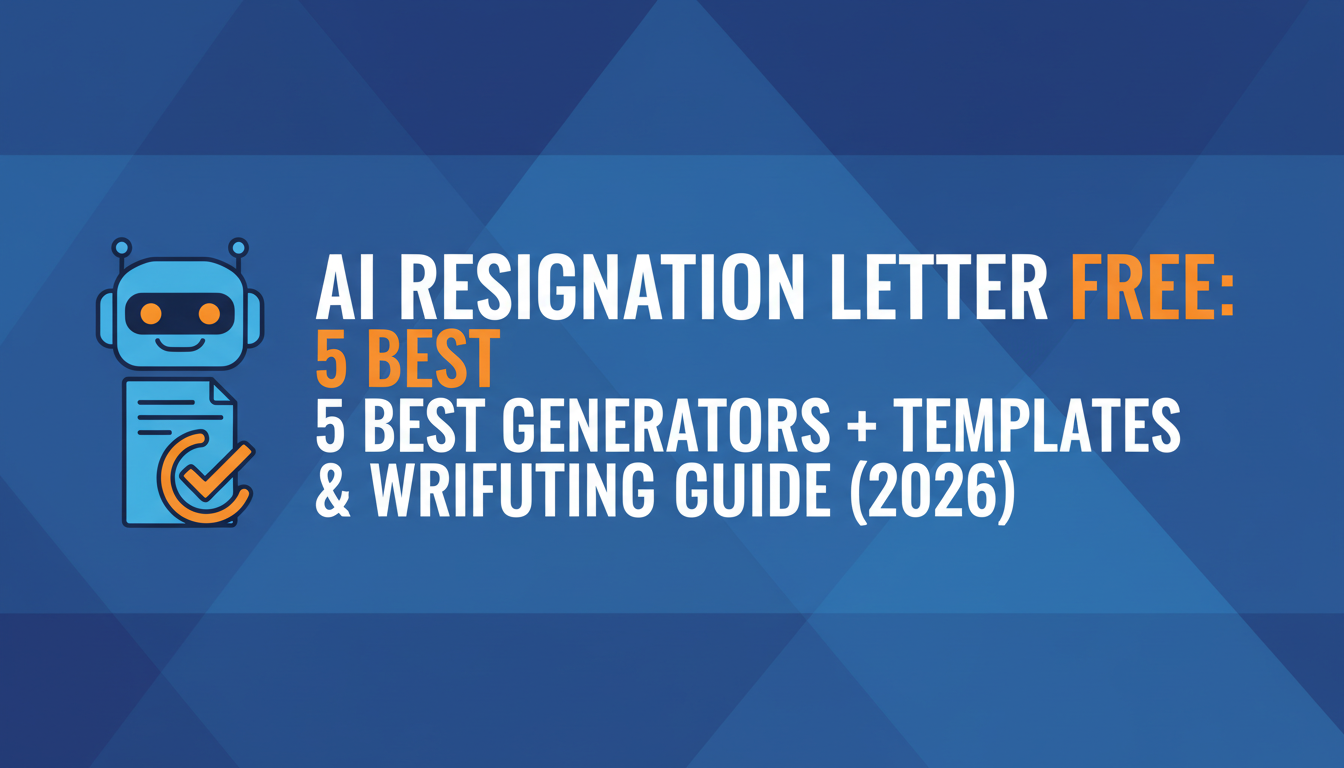 Featured image for “AI Resignation Letter Free: 5 Best Generators + Templates & Writing Guide (2026)”