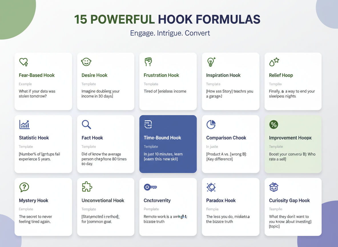 15 Free Hook Formulas That Generated 10M+ Clicks (With Real Examples)