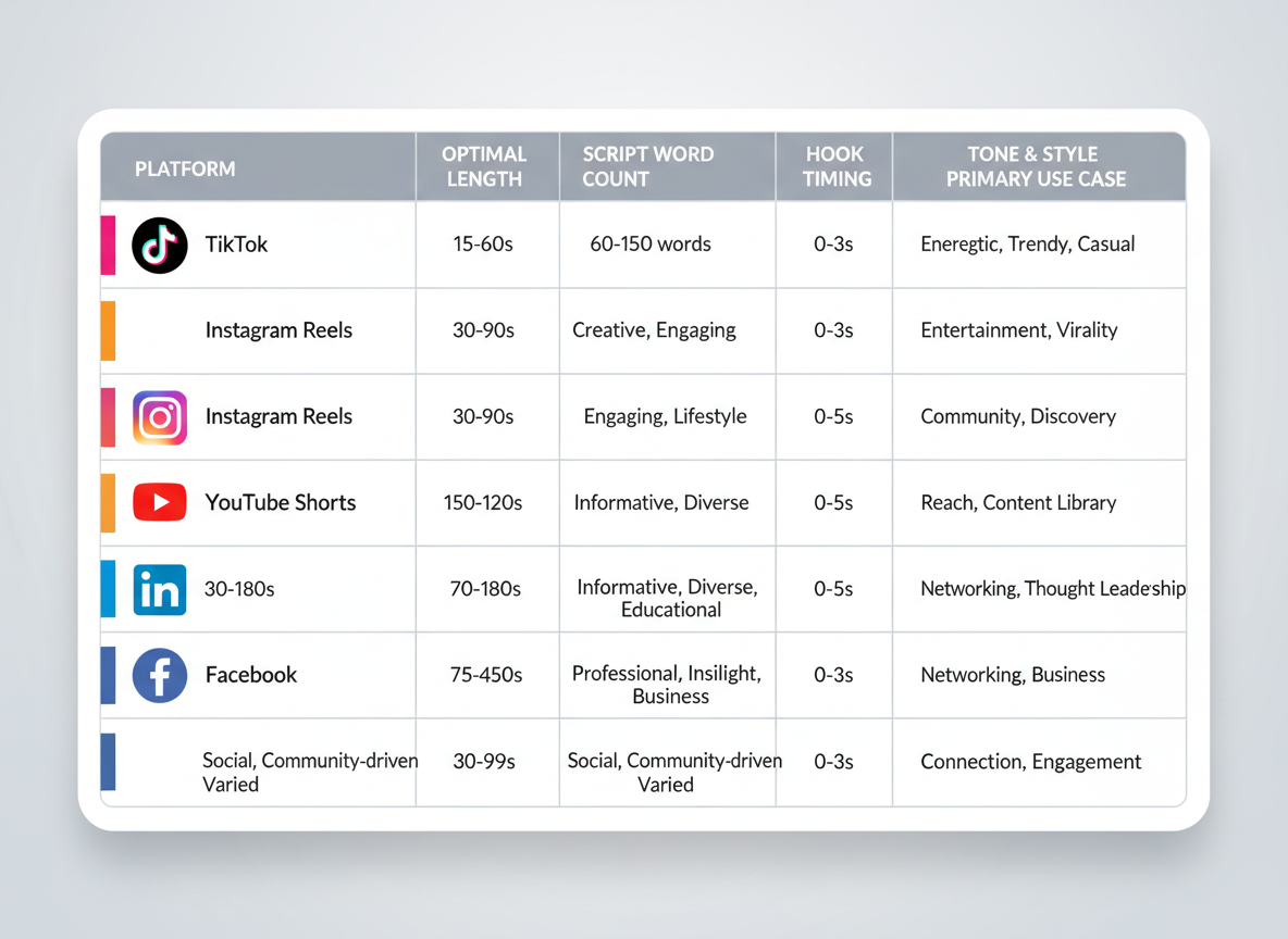 Platform-Specific Video Script Examples (Copy These Word-for-Word)