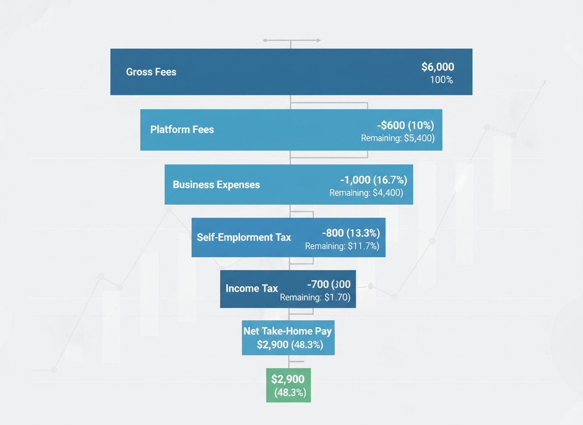 From Gross Fees to Net Income: Understanding What Content Writers Actually Take Home