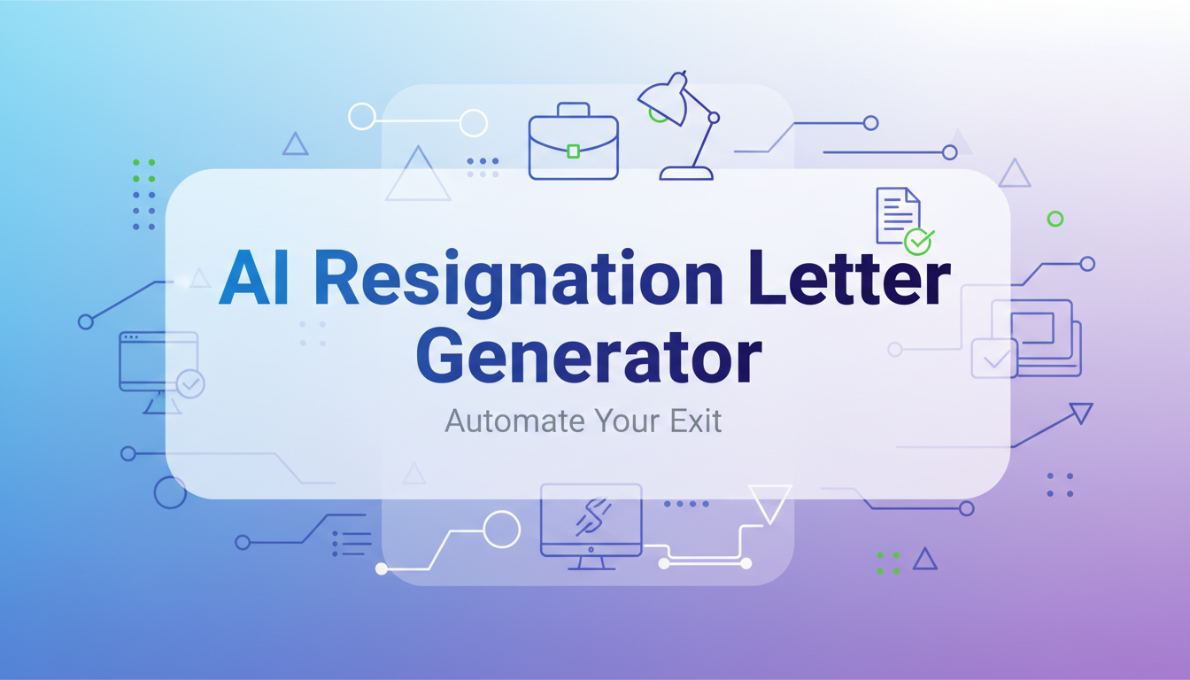 Featured image for “AI Resignation Letter Generator: 5 Best Free Tools + Templates to Quit Professionally in 2026”