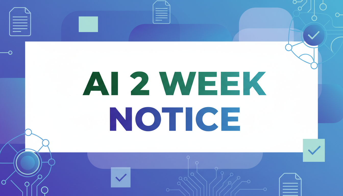 Featured image for “AI 2 Week Notice: How to Generate Professional Resignation Letters in Minutes (2026 Guide)”