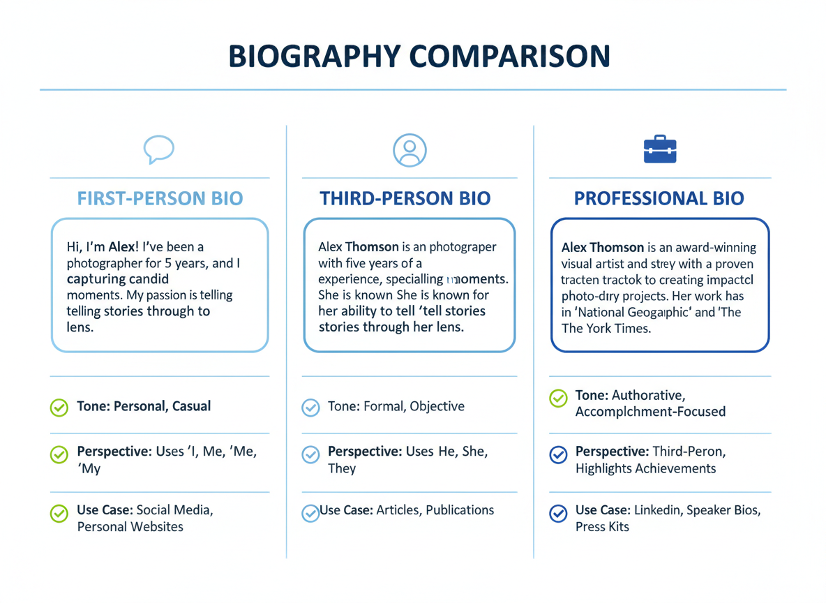 What Makes a Personal Bio Different from Other Bio Types
