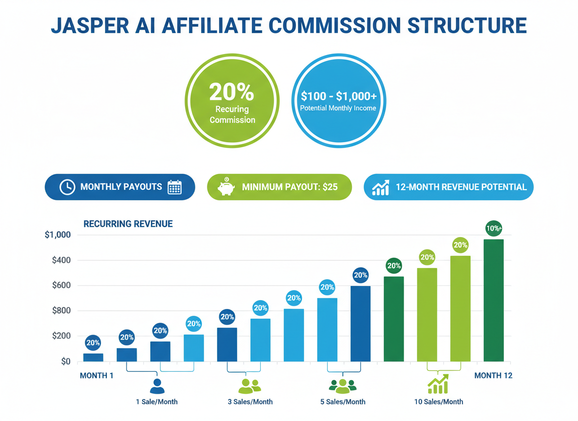 Jasper Affiliate Program Commission Structure & Payment Details