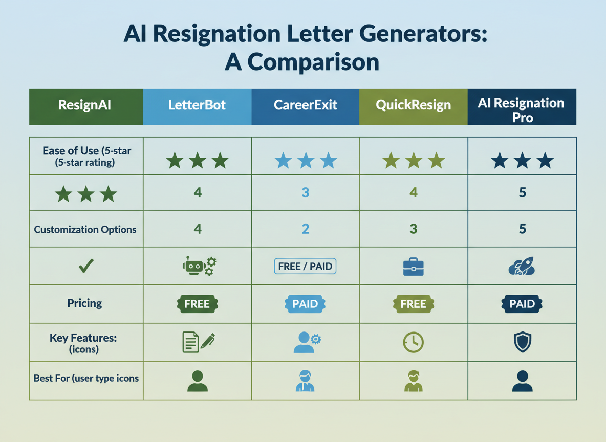 Top 5 AI Resignation Letter Generators in 2026
