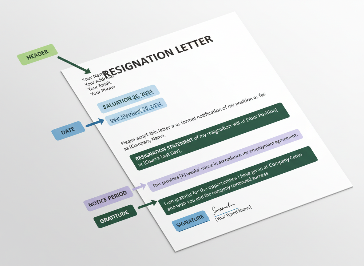 What Makes a Professional Resignation Letter (Essential Elements)