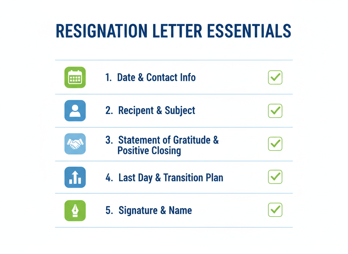 Essential Information to Include in Your AI Resignation Letter