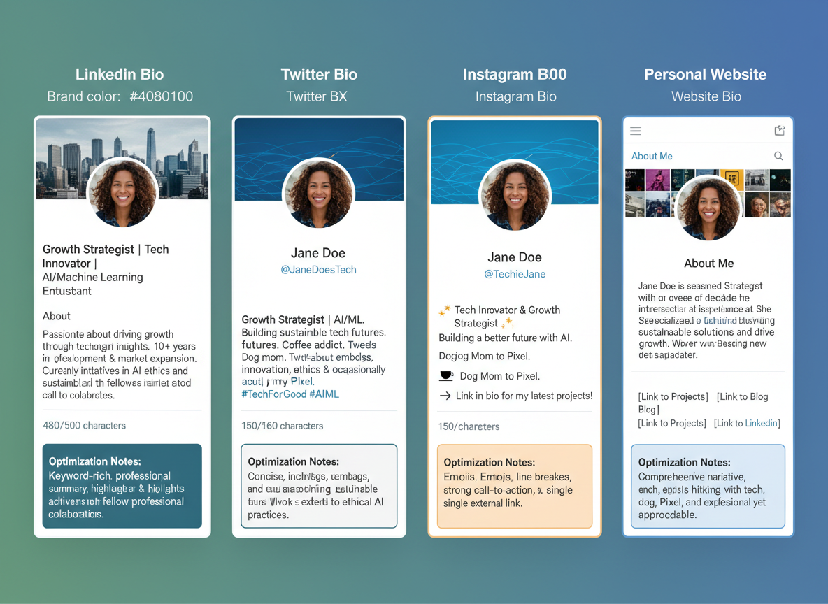 Platform-Specific Bio Optimization: LinkedIn, Twitter, Instagram & Beyond