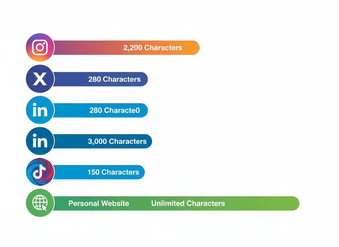 Platform-Specific Bio Length Guide: How Much Personality Can You Pack In?