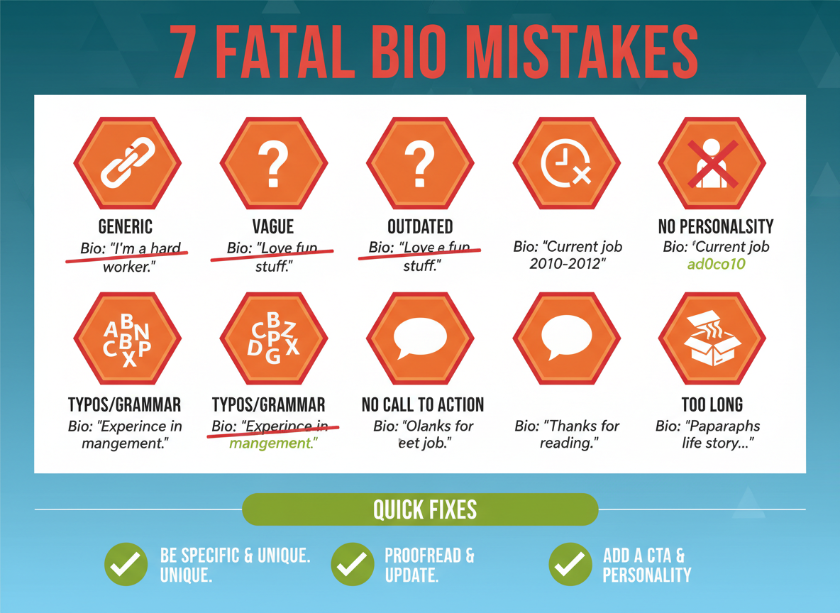 7 Fatal Personal Bio Mistakes That Make You Instantly Forgettable