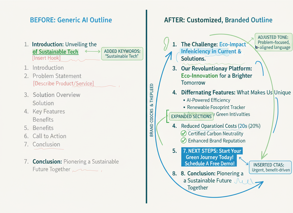How to Customize AI-Generated Outlines for Your Specific Needs