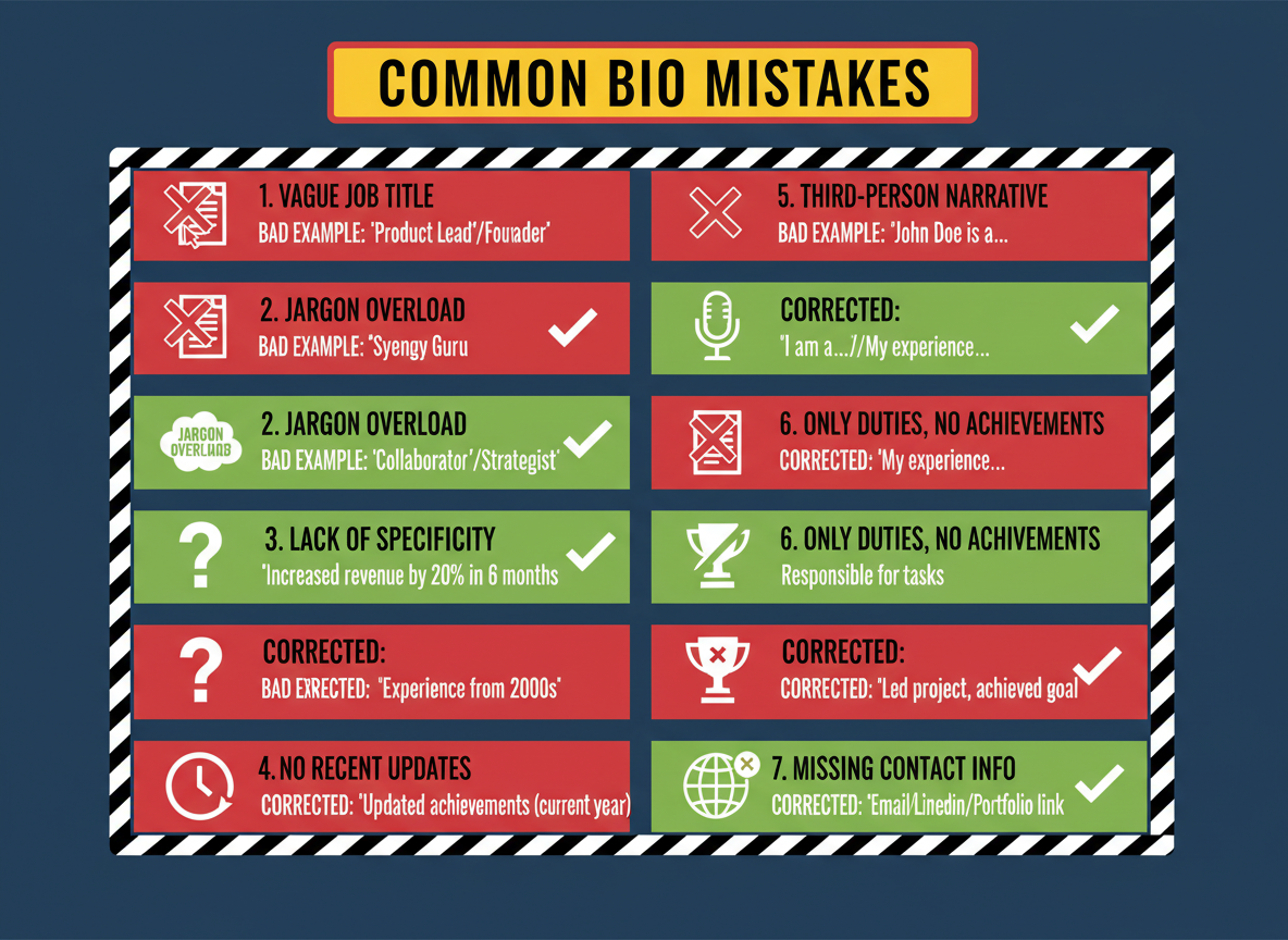 Common Mistakes That Kill Bio Personality (And How to Fix Them)
