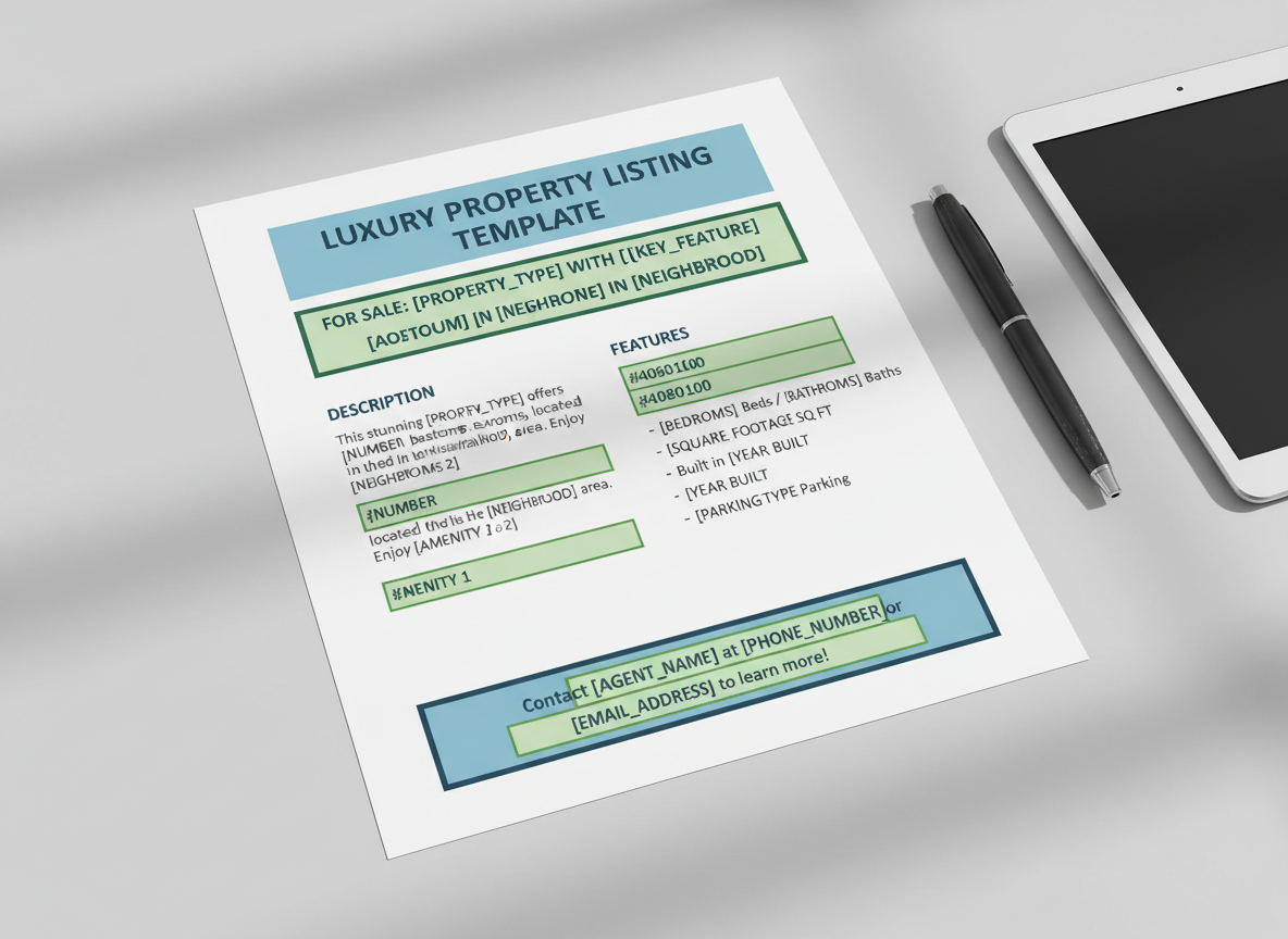 Fill-in-the-Blank Templates: Write Winning Listings in Under 15 Minutes