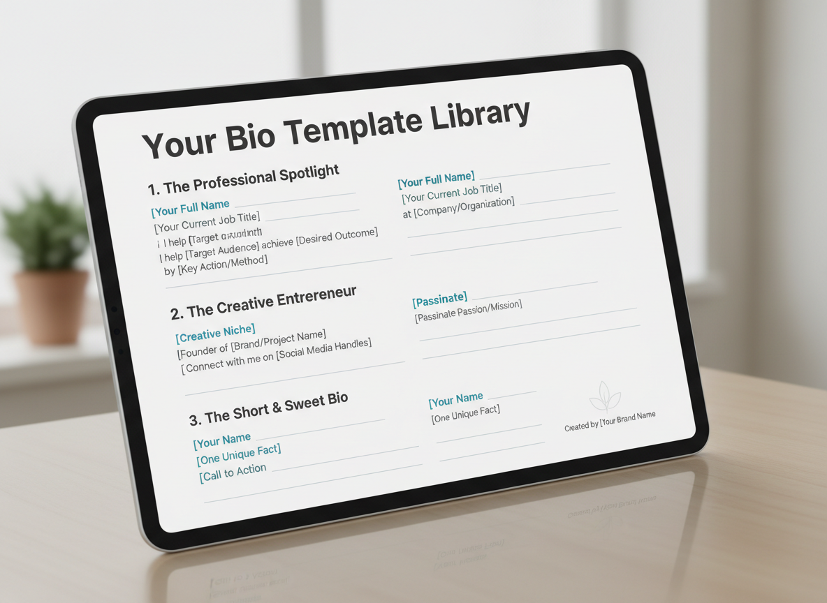 Downloadable Resource: Fill-in-the-Blank Bio Templates for 10 Professional Scenarios