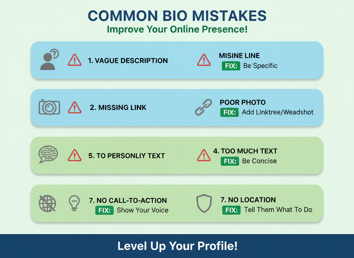 7 Common Mistakes That Make Your Bio Instantly Forgettable