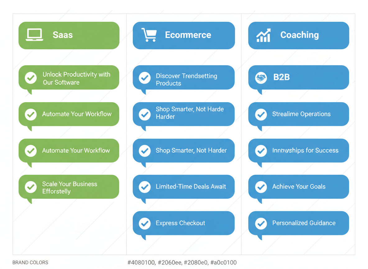 Industry-Specific Hook Examples: SaaS, Ecommerce, B2B, Coaching, and More