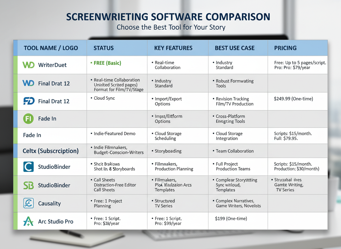 Best Video Scriptwriting Tools & Software in 2026 (Free & Paid)