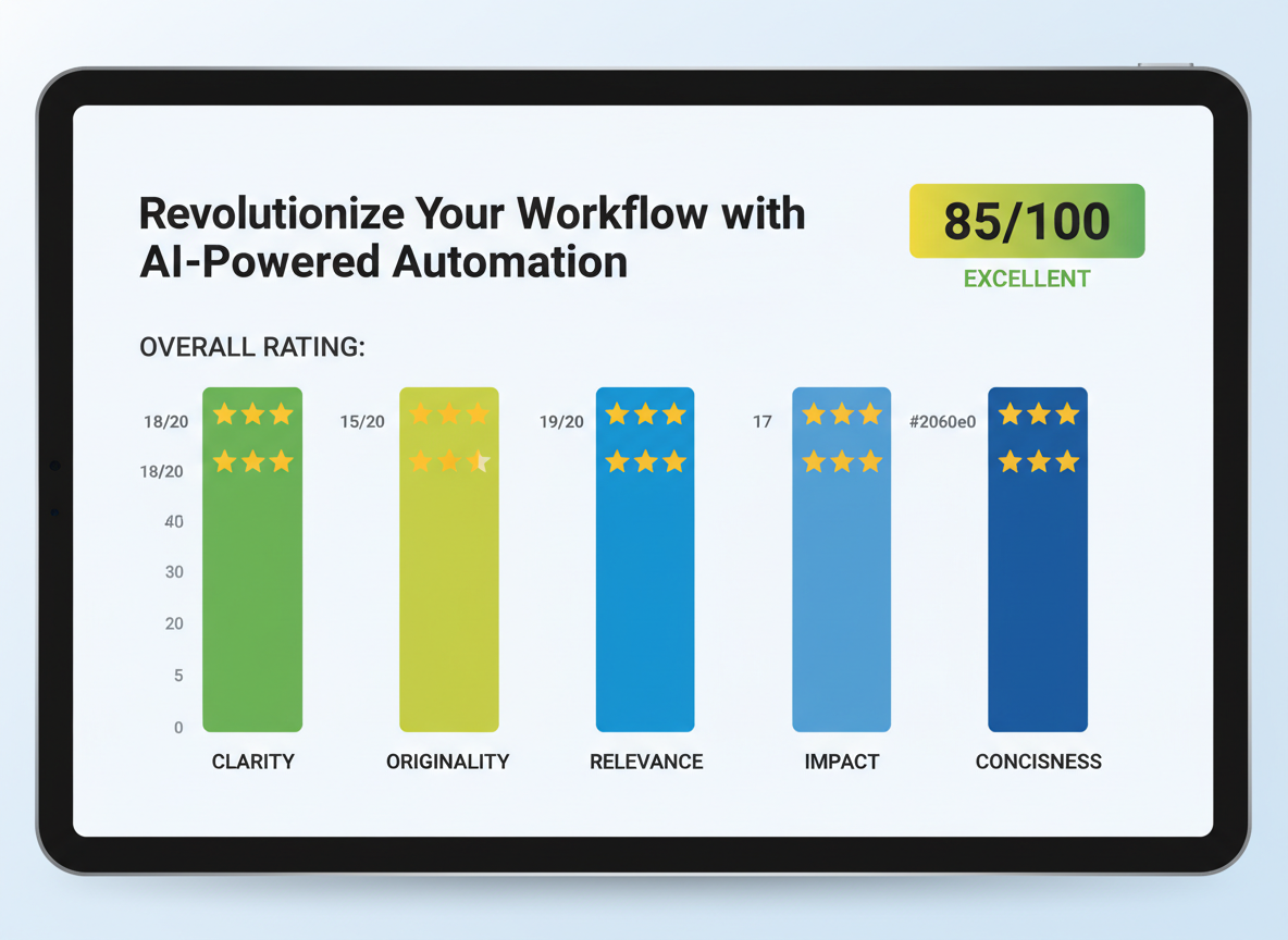 Hook Effectiveness Scoring System: The 5-Point Checklist to Evaluate Any Hook