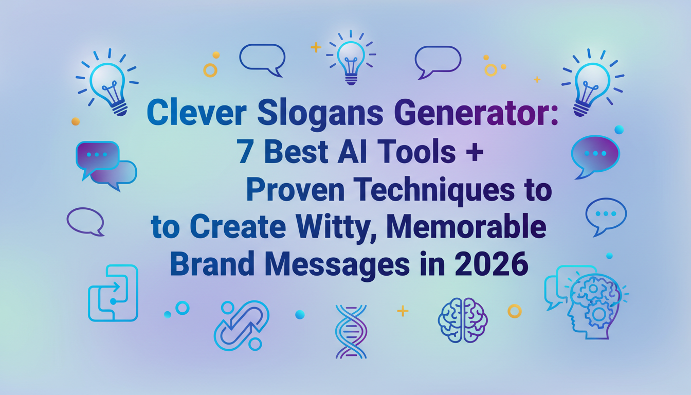 Featured image for “Clever Slogans Generator: 7 Best AI Tools + Proven Techniques to Create Witty, Memorable Brand Messages in 2026”