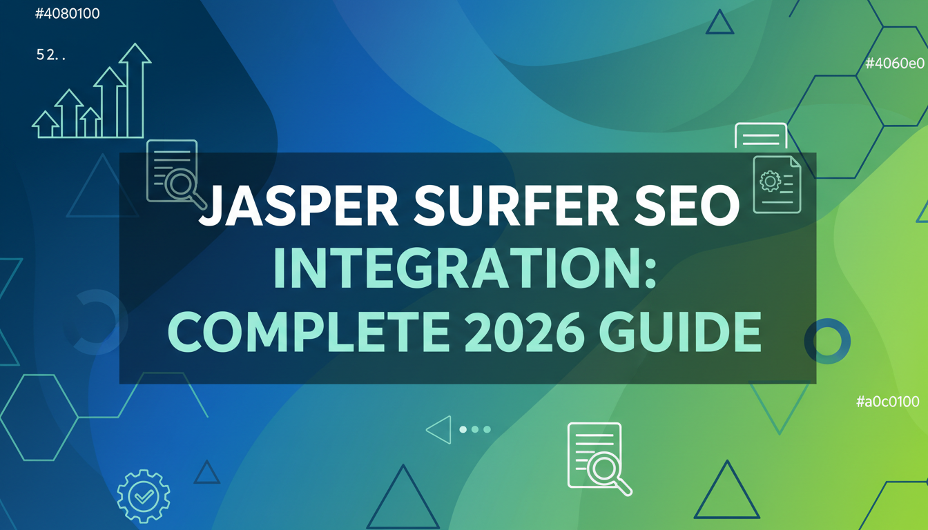 Featured image for “Jasper Surfer SEO Integration: Complete 2026 Guide to AI-Powered Content Optimization (Setup, Features & ROI)”