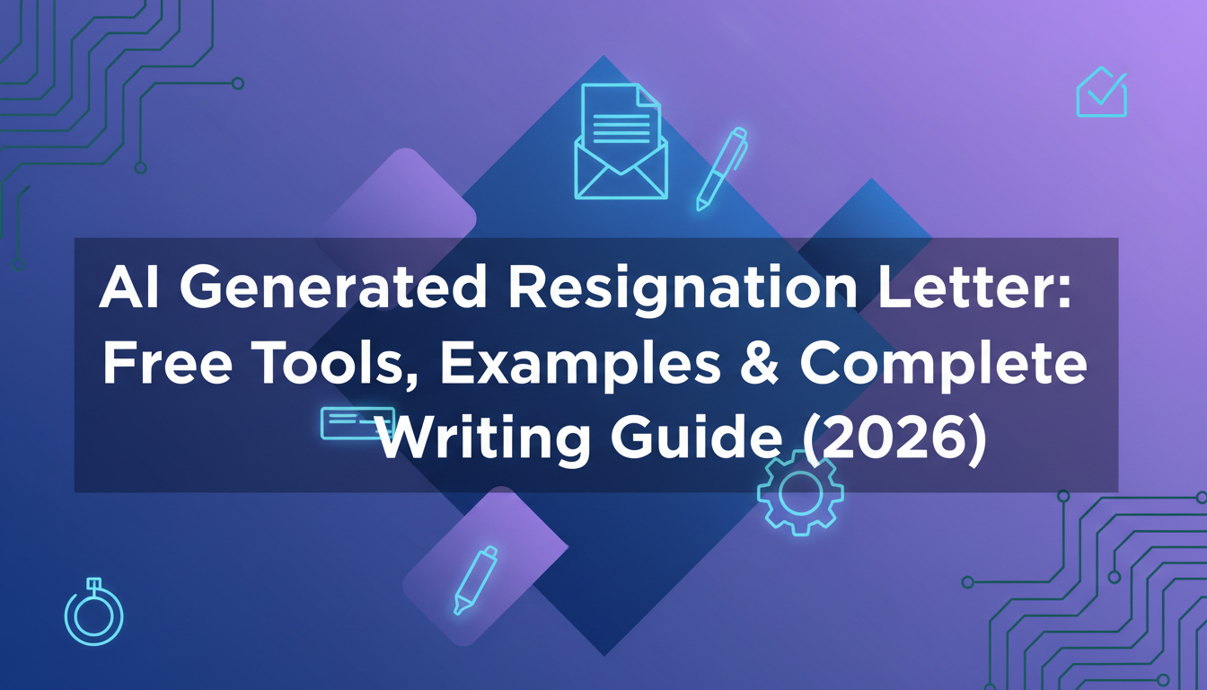 Featured image for “AI Generated Resignation Letter: Free Tools, Examples & Complete Writing Guide (2026)”