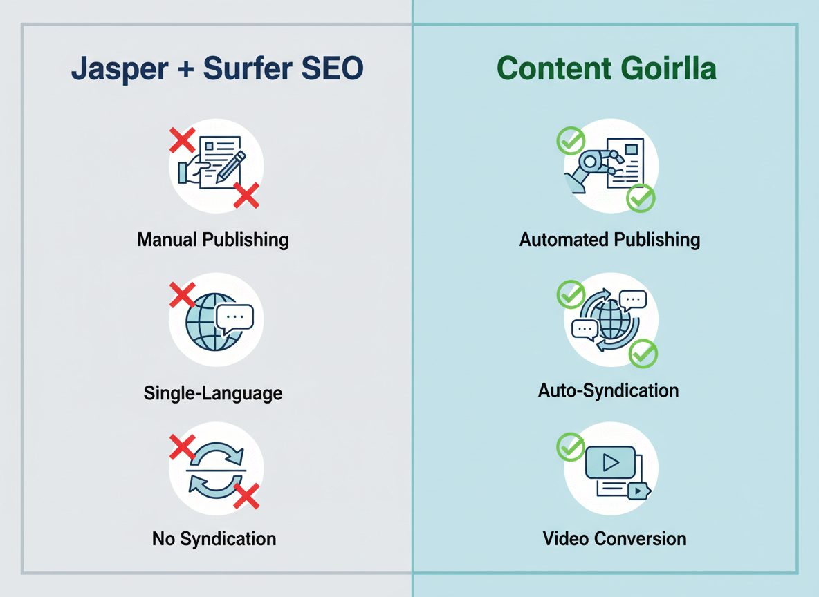 Better Alternative: How Content Gorilla Outperforms Jasper for SEO Content at Scale