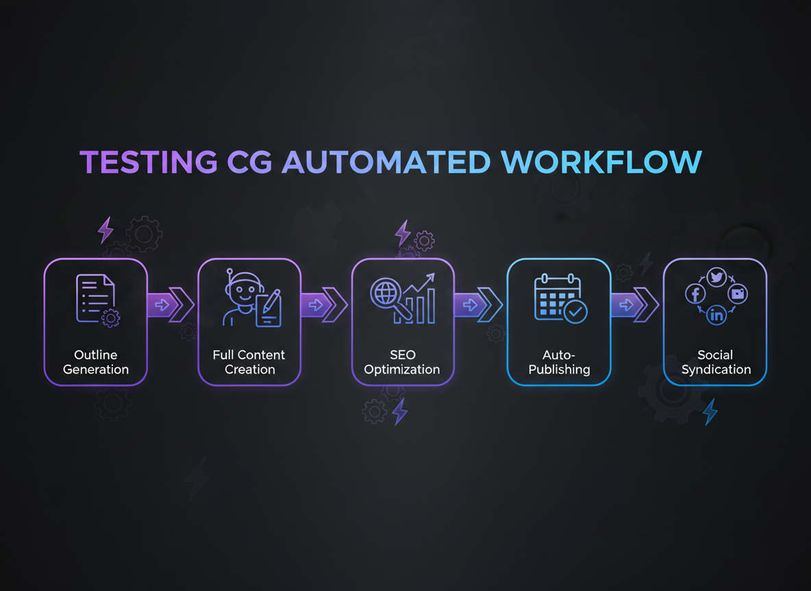 How Testing CG Turns Outlines Into Published Content Automatically